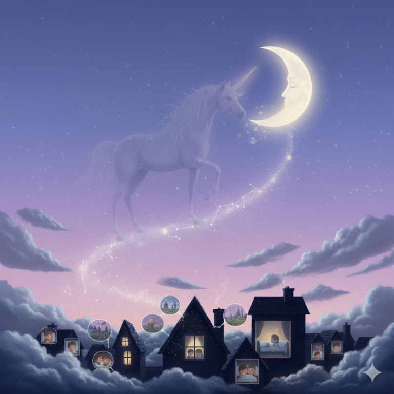 As morning came, the unicorn faded with the stars