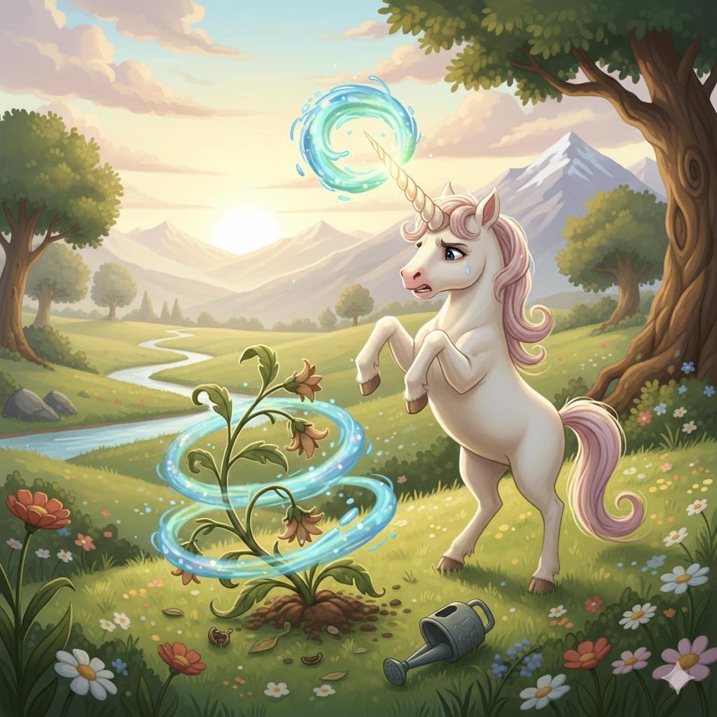 Khum the impatient Unicorn