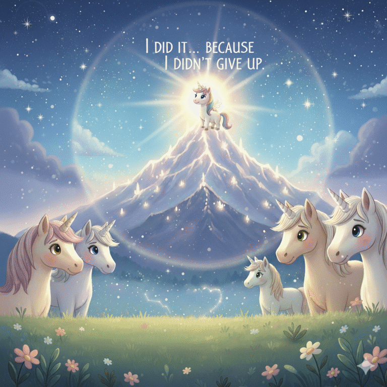 Never Give Up Unicorn