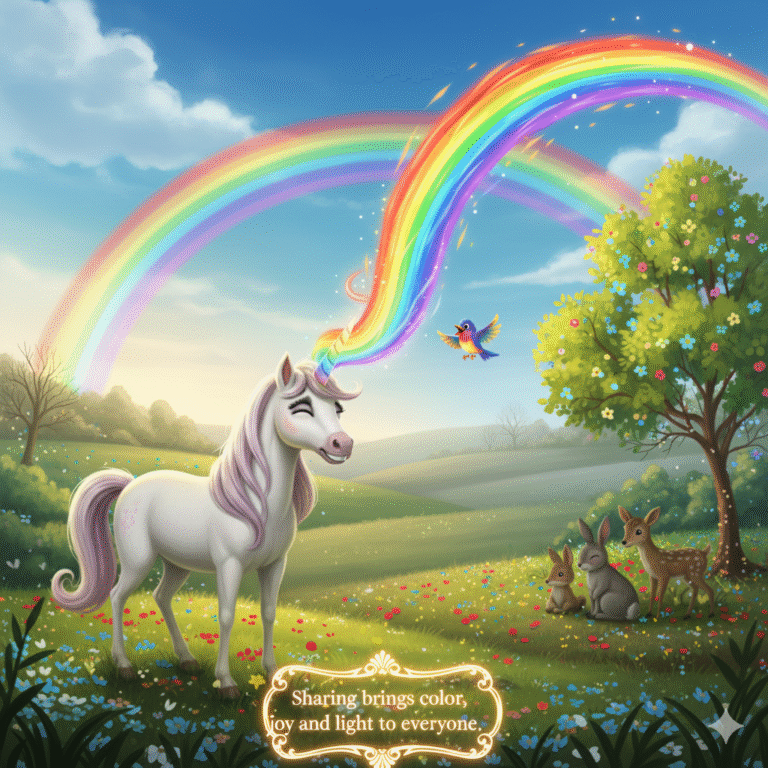 The unicorn who shared the rainbow