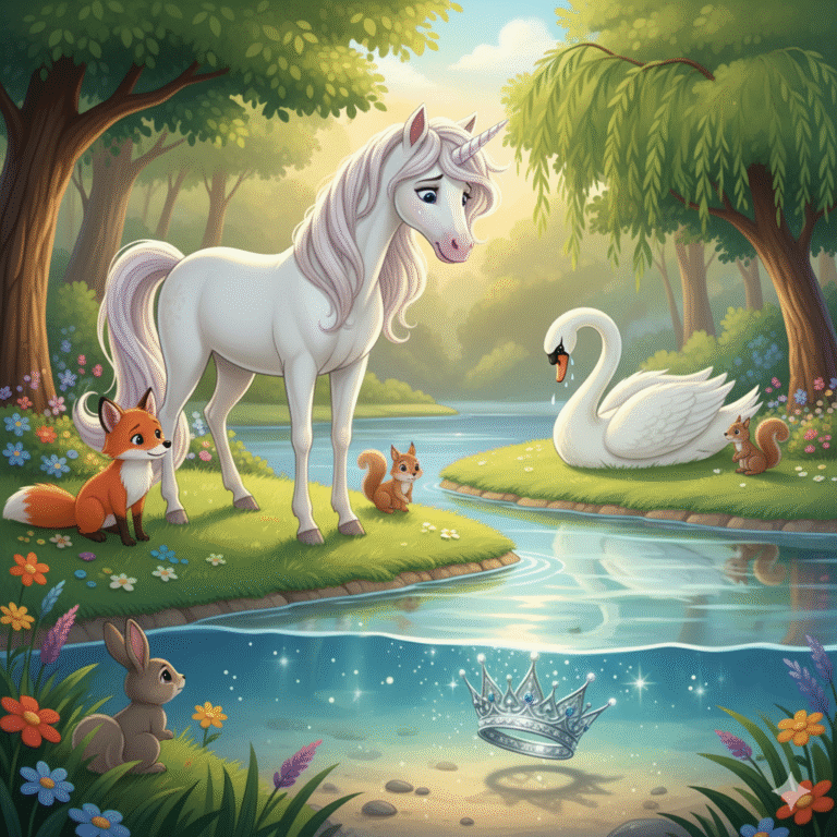 The sad swan and honest unicorn