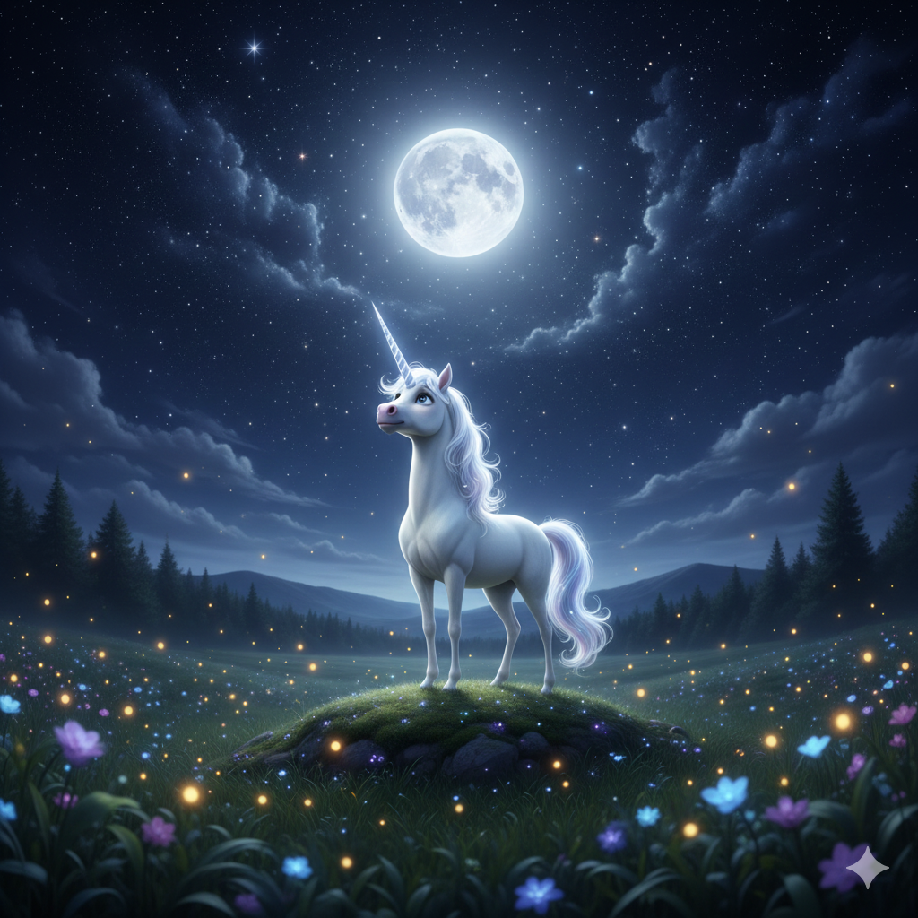 Unicorn and the Moonlight
